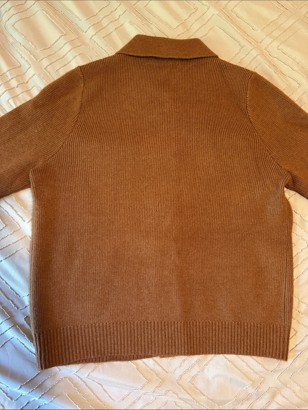 LOFT Chest-Pocket Knit Jacket in Cocoa Brown - Picture 6 of 6